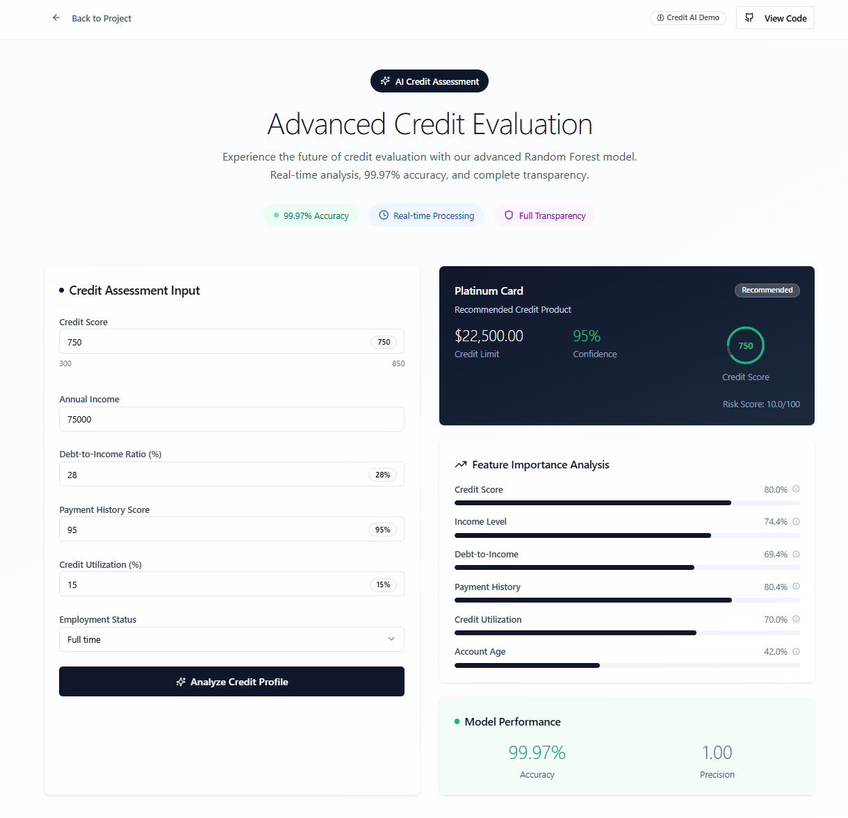 Credit Decision Intelligence preview